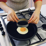 2 Pack 24cm Round Non Stick High Temperature Pan Frying Pan Liner Sheet Cooking Wok Sheet Pad for Kitchen BBQ Baking - Extra Image