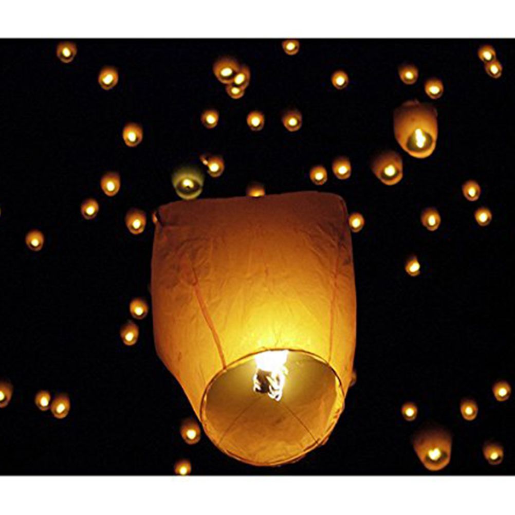 Chinese Lanterns Lanterns Biodegradable Fire Resistant Paper Lantern Chinese Wish Lanterns