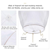 Chinese Lanterns Lanterns Biodegradable Fire Resistant Paper Lantern Chinese Wish Lanterns - Rear View