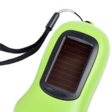 Mini LED Hand Crank Dynamo Solar Power Flashlight Portable Energy Saving Flashlight Camping