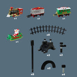 Christmas Train Set with Sounds and Lights Electric Rail Car Toy Mini Train Toy Set for Christmas and Home Decoration