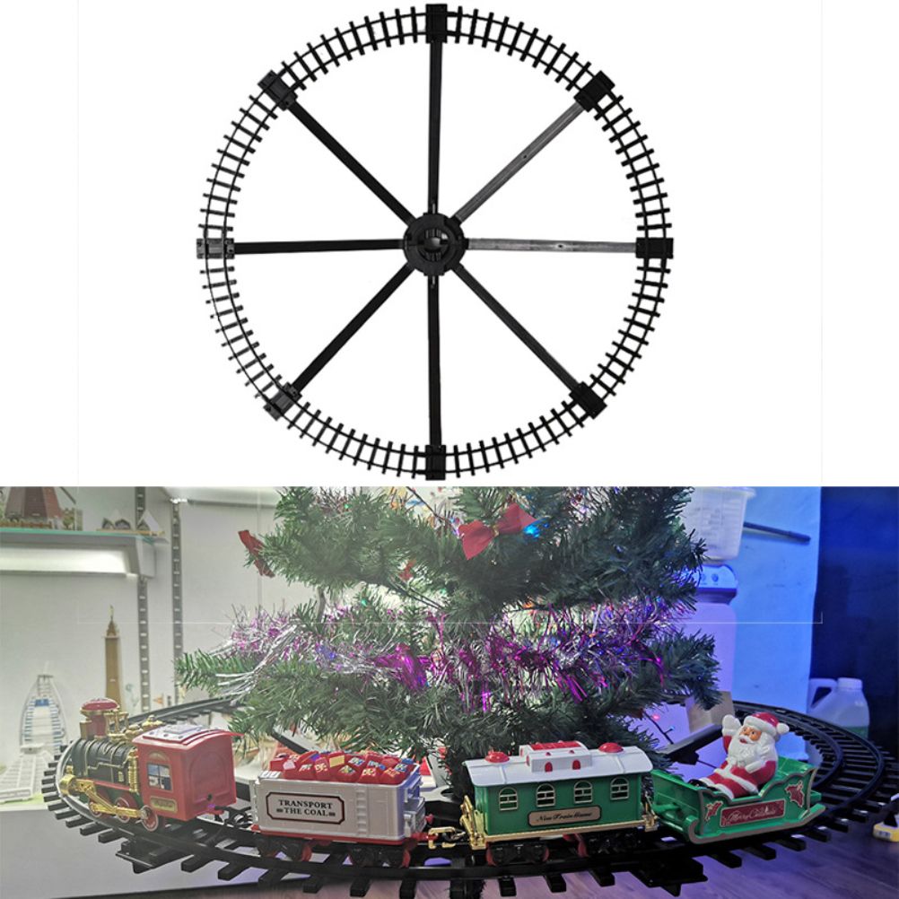 Christmas Train Set with Sounds and Lights Electric Rail Car Toy Mini Train Toy Set for Christmas and Home Decoration
