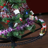Christmas Train Set with Sounds and Lights Electric Rail Car Toy Mini Train Toy Set for Christmas and Home Decoration - Extra Image