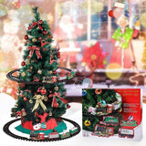 Christmas Train Set with Sounds and Lights Electric Rail Car Toy Mini Train Toy Set for Christmas and Home Decoration