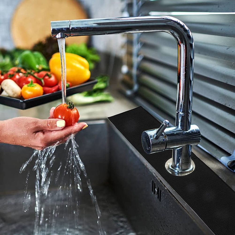 Faucet Absorbent Mat for Kitchen Sink Splash Guard Sink Water Splash Guard Behind Faucet Drying Pads for Countertop