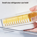 Butter Dish with Lid for Countertop Plastic Butter Keeper and Cutting Slot for Dividing and Storing Butter Container - 45-Degree Angle