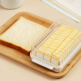 Butter Dish with Lid for Countertop Plastic Butter Keeper and Cutting Slot for Dividing and Storing Butter Container - Rear View