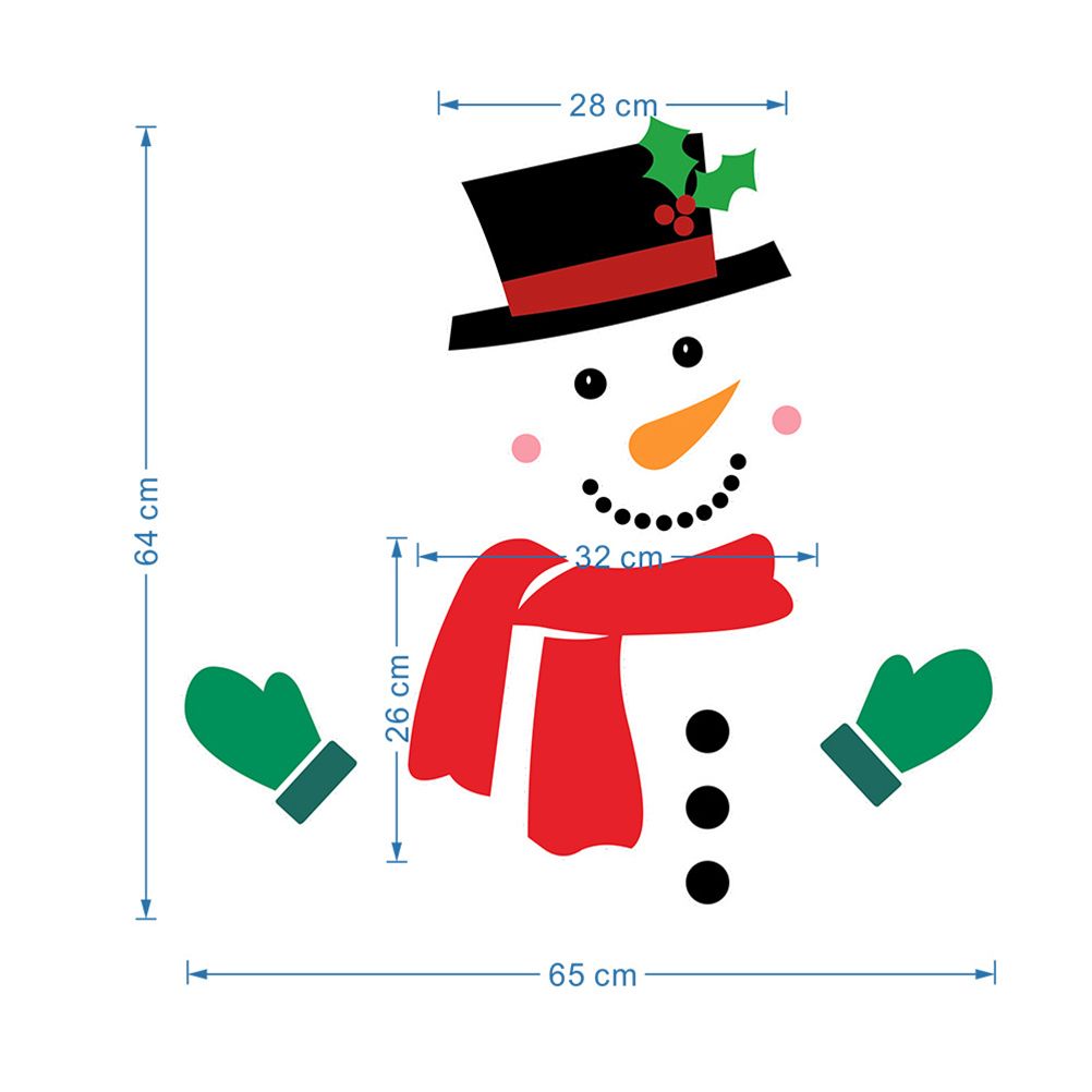 Christmas Snowman Fridge Magnets Waterproof Xmas Magnet Stickers Holiday Christmas Decorations for Garage Doors and Car Decor