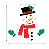 Christmas Snowman Fridge Magnets Waterproof Xmas Magnet Stickers Holiday Christmas Decorations for Garage Doors and Car Decor
