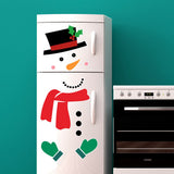 Christmas Snowman Fridge Magnets Waterproof Xmas Magnet Stickers Holiday Christmas Decorations for Garage Doors and Car Decor