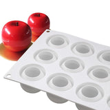 Christmas Eve 15 Cavity Apple Design Silicone Cake Molds Chocolate Mousse Pastry Bakeware Moulds Kitchen Dessert Baking Tools - Extra Image