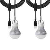 2 Pack LED Light for Camping 5W USB Children Bed Lamp Portable LED Bulb Outdoor Emergency Light