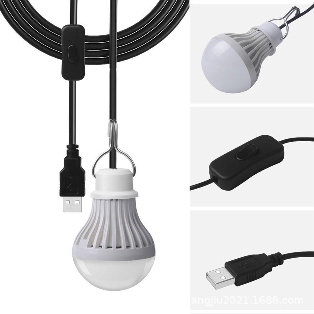 2 Pack LED Light for Camping 5W USB Children Bed Lamp Portable LED Bulb Outdoor Emergency Light