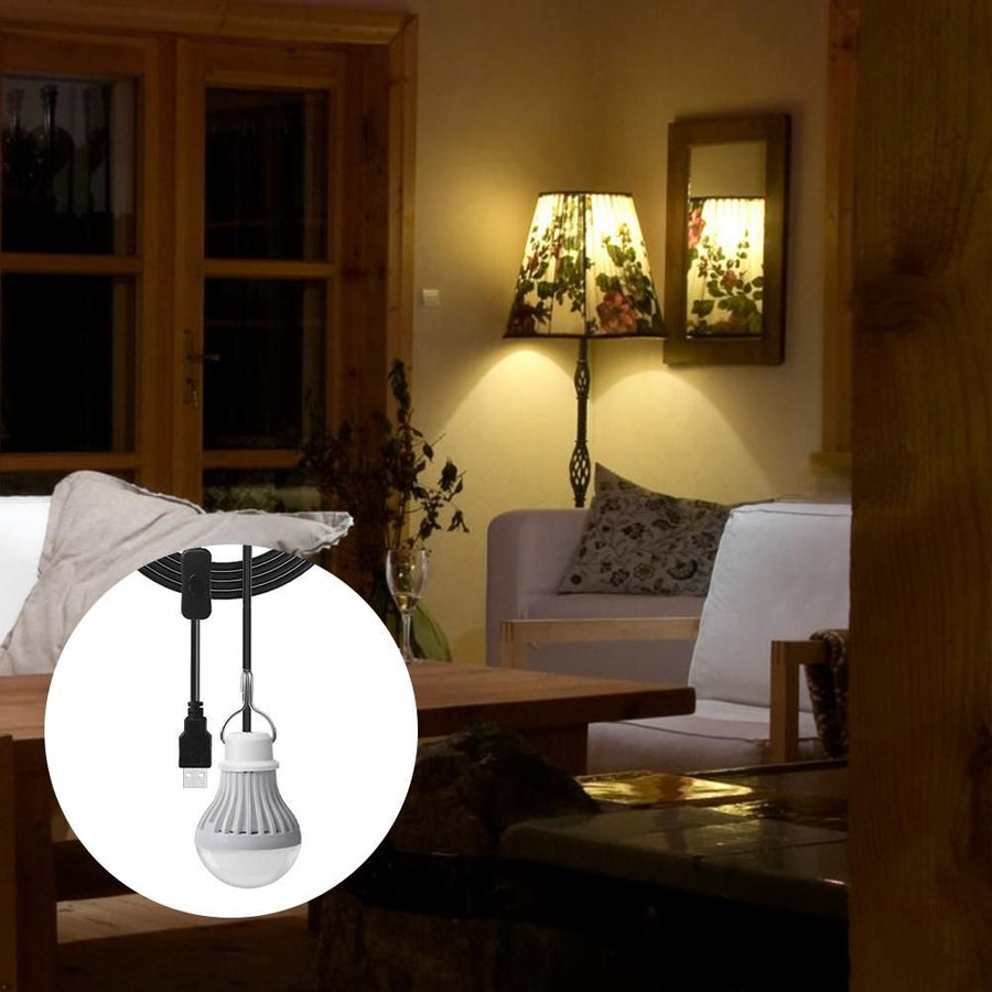 2 Pack LED Light for Camping 5W USB Children Bed Lamp Portable LED Bulb Outdoor Emergency Light