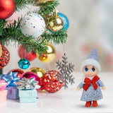 4 Pcs Christmas Baby Elf Doll Christmas Tiny Elf Doll Christmas Mini Elf Baby Doll Toys Baby Elves Dolls Toy for Kids Xmas Gift - Low Angle