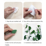 Pack of 50 Self Adhesive Plant Holders Plant Connector Clip Climbing Plants Fixing Wall Plant Clips for Supports Planting