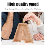 Piggy Bank Toy Alphabets Wooden Coin Piggy Bank Educational Gift for Kids Children Money Box