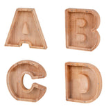 Piggy Bank Toy Alphabets Wooden Coin Piggy Bank Educational Gift for Kids Children Money Box