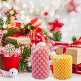 Bubble Candle Mould Silicone Mold Round Shape Candle Moulds 3D Bubble Silicone Candle Mould Column Plaster Candle Mould