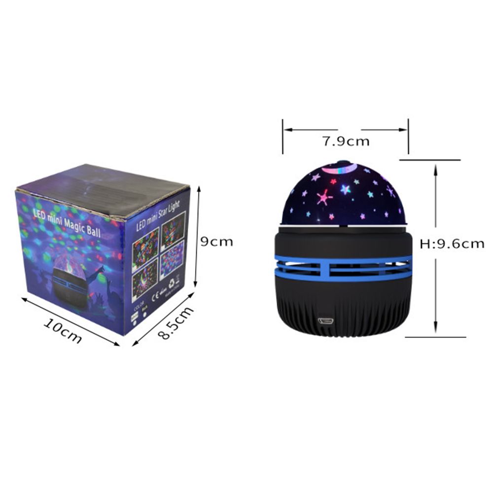 Star Night Light Projector for Kids 360 Degree Rotation LED Projection Lamp USB Colorful Gypsophila Lights