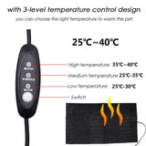Reptile Heating Pad Scratch Proof USB PU Heating Sheet 3 Speed Temperature Adjustment Reptile Insulation Pad