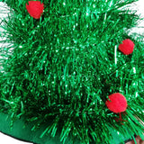Luminous Christmas Tree Hat with Star for Christmas Party Fancy Dress Props for Kids Adult Xmas Green Hat