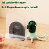 Kitchen 360° Rotated Hooks Punching Free Six Claw Hook Storage Rack for Cooking Accessories Cabinet Bathroom Organizer
