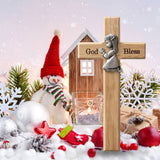 Praying Little Boy Wood Cross Wooden Blessing Cross Christmas Decoration Crafts Gifts for Newborns or Children