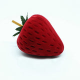 Ring Storage Case Cute Strawberry Shape Ring Protector Jewelry Box for Engagement and Wedding - Front View