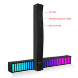 Sound Reactive LED Light Bar RGB Colorful APP Control Audio Music Rhythm Dynamic Strip Light for Car Gaming PC TV Room