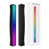Sound Reactive LED Light Bar RGB Colorful APP Control Audio Music Rhythm Dynamic Strip Light for Car Gaming PC TV Room - Top-Down View