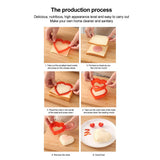 Square Sandwich Cutter Sealer Bread Decruster Pancake Maker DIY Cutters Bento Box Sandwich Decruster Press Mold for Kids