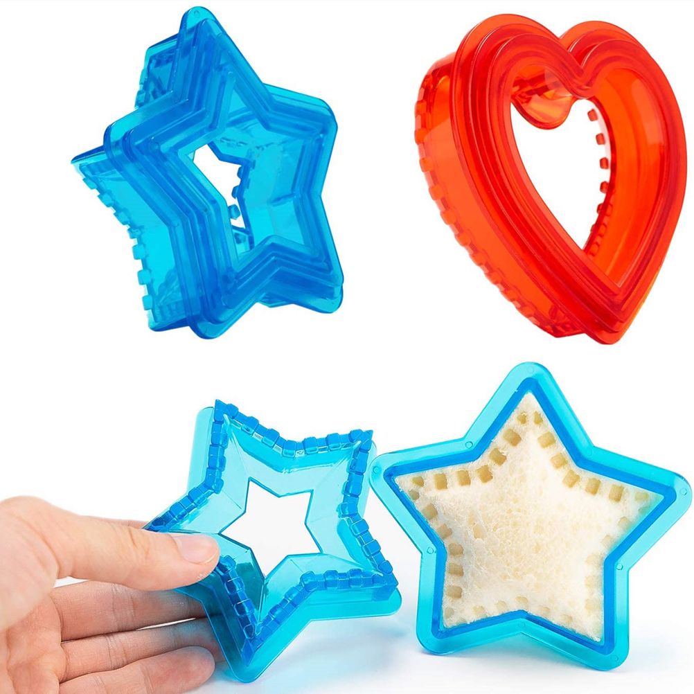 Square Sandwich Cutter Sealer Bread Decruster Pancake Maker DIY Cutters Bento Box Sandwich Decruster Press Mold for Kids