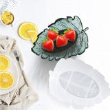 3 Pcs Leaves Silicone Mould Leaves Resin Casting Mould Tray Epoxy Resin Moulds Tray DIY Coaster Tray Casting Mould - Front View