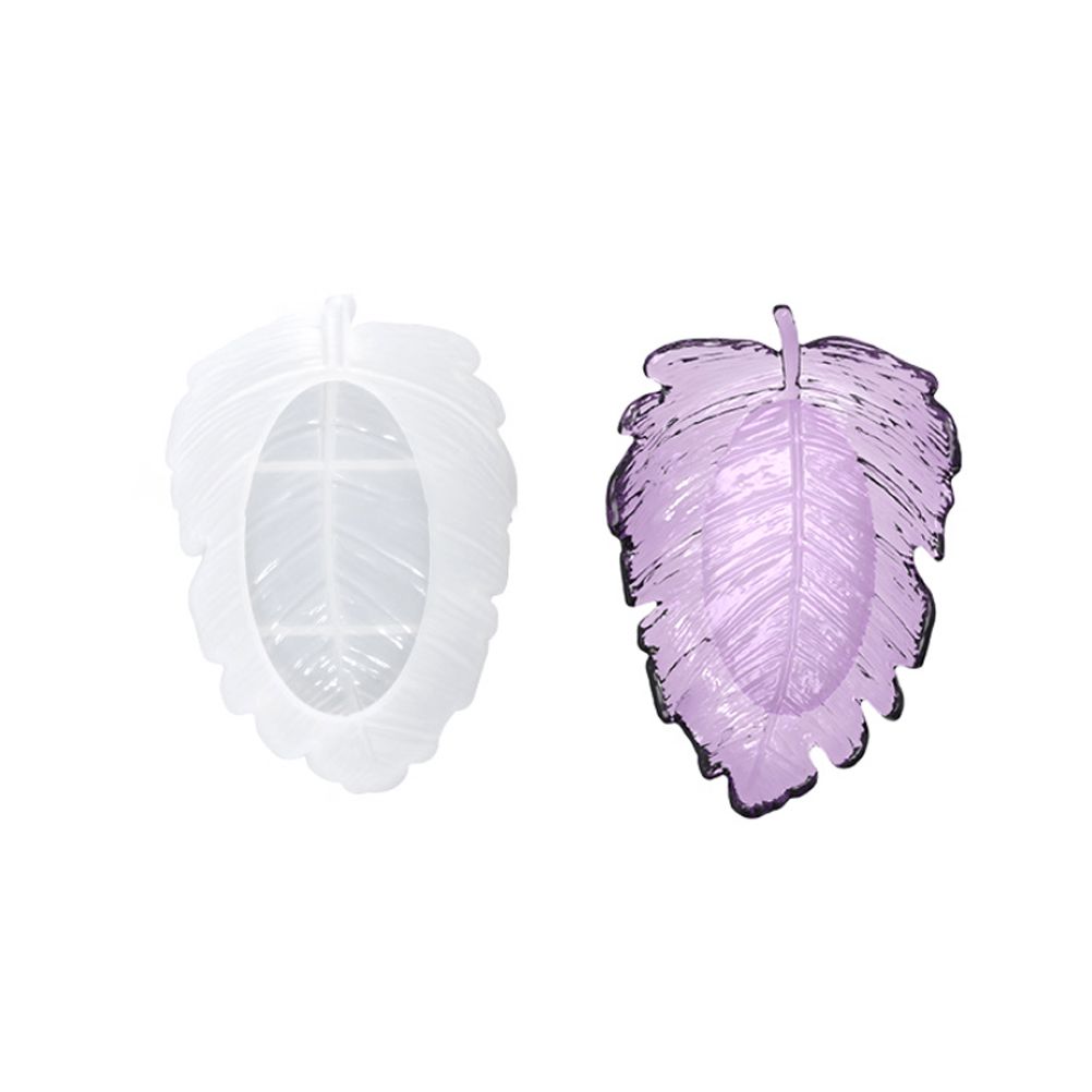 3 Pcs Leaves Silicone Mould Leaves Resin Casting Mould Tray Epoxy Resin Moulds Tray DIY Coaster Tray Casting Mould