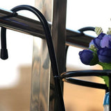 Hanging Railing Iron Planter Baskets Flower Pot Holder Hanger Metal Fence Rail for Patio Balcony Porch Fence - Close-Up Angle