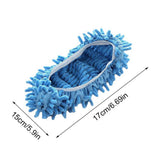 10Pcs Mop Slippers for Floor Cleaning Removable Mop Head Shoes Cover Microfiber Mops Shoes Dust Hair Cleaner Sweeping - Top-Down View