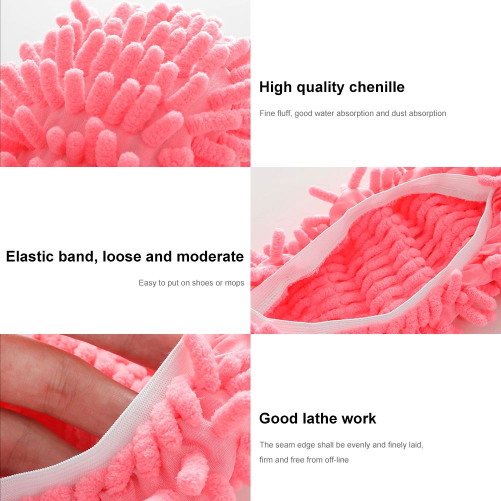 10Pcs Mop Slippers for Floor Cleaning Removable Mop Head Shoes Cover Microfiber Mops Shoes Dust Hair Cleaner Sweeping