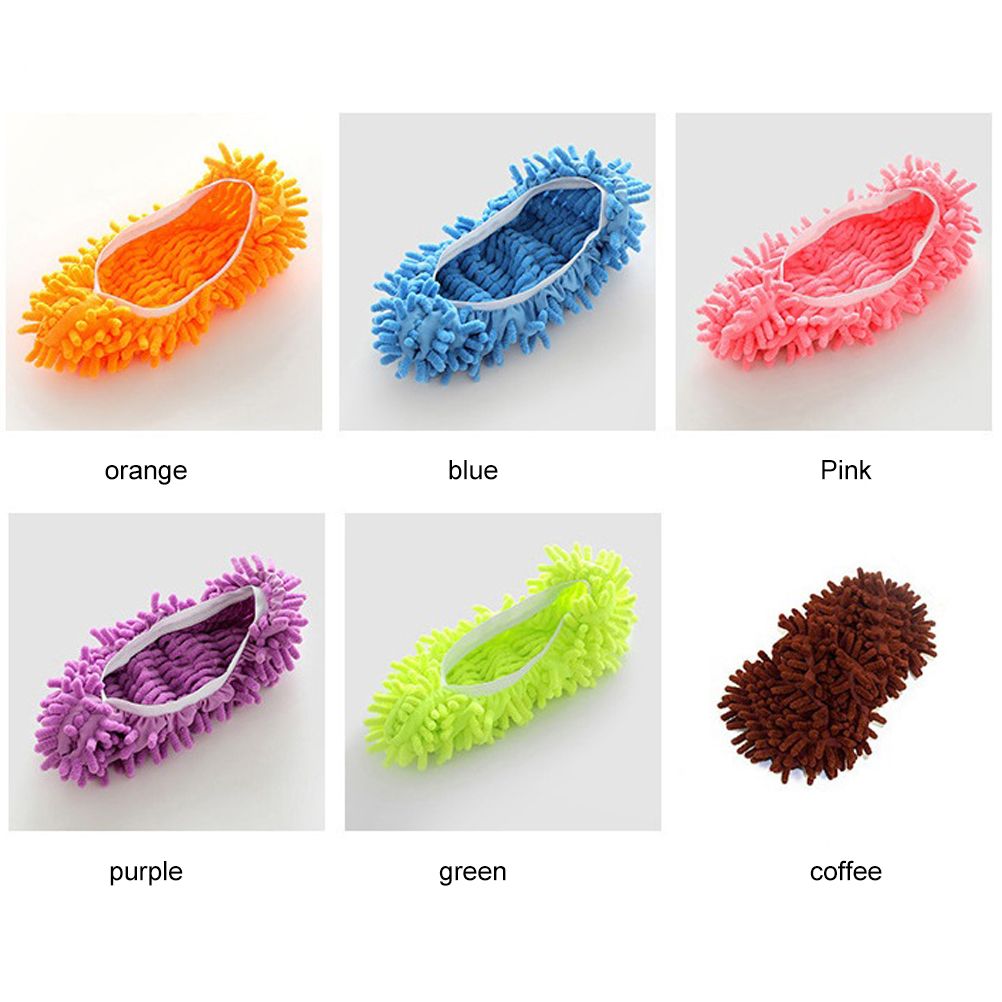 10Pcs Mop Slippers for Floor Cleaning Removable Mop Head Shoes Cover Microfiber Mops Shoes Dust Hair Cleaner Sweeping