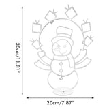 Christmas Fun Animated Ornaments Light String Garden Snow Glowing Decorative Frame Sign Indoor Outdoor Celebration Decor