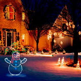 Christmas Fun Animated Ornaments Light String Garden Snow Glowing Decorative Frame Sign Indoor Outdoor Celebration Decor - Extra Image