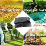 Garden Waste Bags with Handles Large Capacity Leaf Grass Bags Reusable Garden Sacks