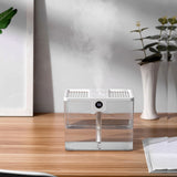 1.5L Fully Transparent Air Humidifier Large Capacity Air Purifying Mist Maker 2 Modes Adjustable Essential Oil Diffuser