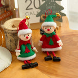 2 Pcs Christmas Elf Plush Dolls Christmas Tree Hanging Pendant Xmas Elf Soft Toy Plush Long Legged Elves Christmas Tree Decoration