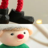 2 Pcs Christmas Elf Plush Dolls Christmas Tree Hanging Pendant Xmas Elf Soft Toy Plush Long Legged Elves Christmas Tree Decoration - Extra Image