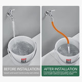 Universal Extension Tube with Connector 360° Free Bending Faucet Extender for Bathroom Sink Faucet for Kitchen and Bathroom