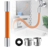 Universal Extension Tube with Connector 360° Free Bending Faucet Extender for Bathroom Sink Faucet for Kitchen and Bathroom