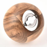 Kitchen Grinder for Salt Pepper Spices Mill with Handle Pepper Spice Seasoning Wooden Mill Grinder Kitchen Tool - Close-Up Angle