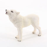 Wolf Action Figure Howling Wolf Action Figure Ornaments Simulation Wildlife Animal Model Toy for Children