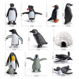 11PCS PVC Penguin Figurines Cute Simulation Ocean Animal Penguin Figure Model Toys Children s Cognitive Animal Ornaments